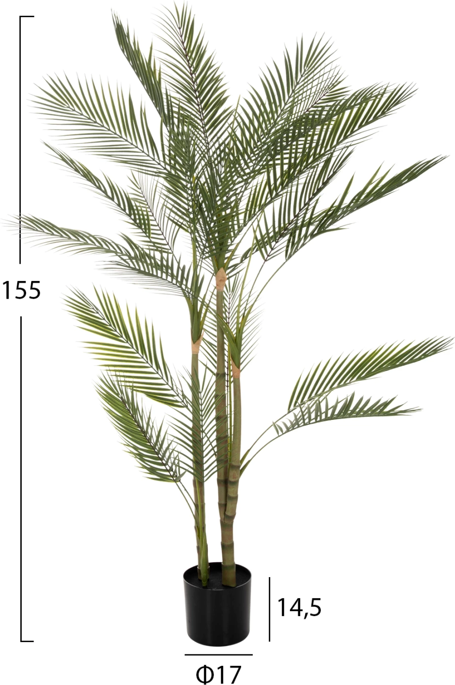 Bimë sintetike dekorative në vazo, KWAI TREE, FH7970, 17x14.5-155cm