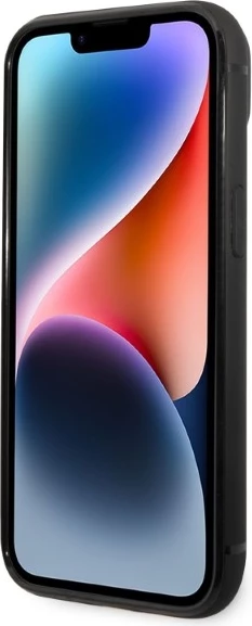 Mbështjellës Karl Lagerfeld Signature Logo Cardslot për iPhone 14 Plus, i zi