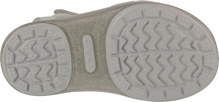 Sandale për fëmijë Crocs Isabella Jr, gri/argjendtë