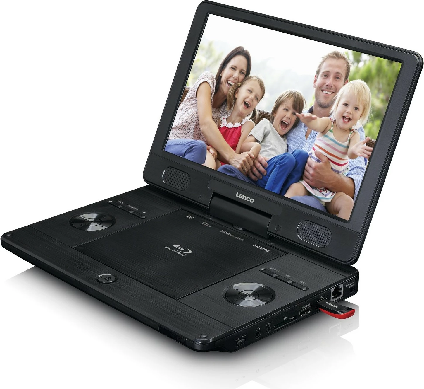 DVD/Bluray Player portativ Lenco BRP-1150BK 11.5 inç, i zi