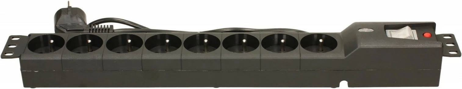 Kasë Lestar LXARM 810, 8 prizë, 1.5m, e zezë