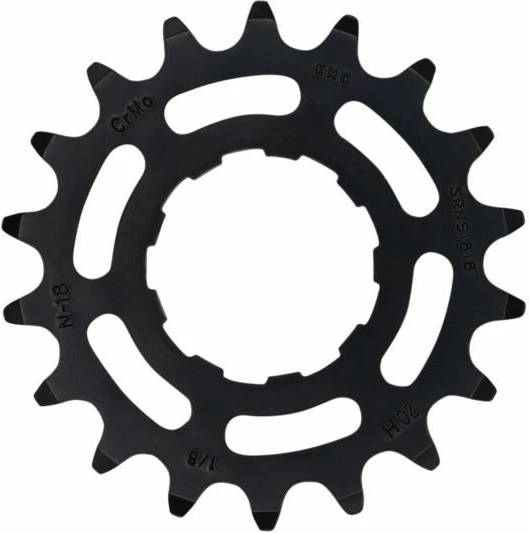 Dhëmbëz për biçikletë KMC, unisex, e zezë