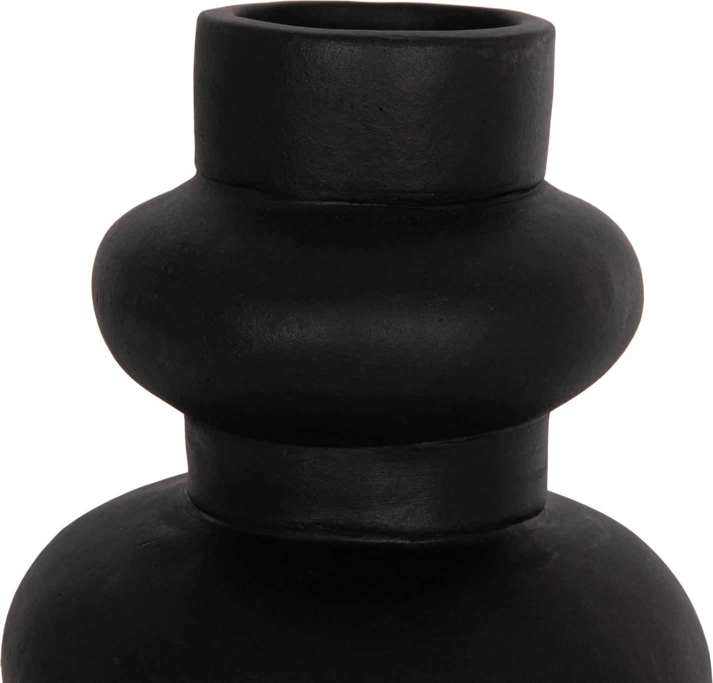 Vazo dekorative tavoline LEMA, terrakotë e zezë, FH4664.01M, 22x29cm