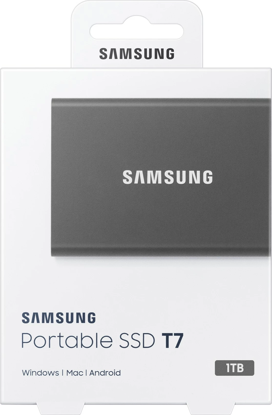 SSD portabël Samsung T7, 1 TB, USB Type-C, 3.2 Gen 2, Gri