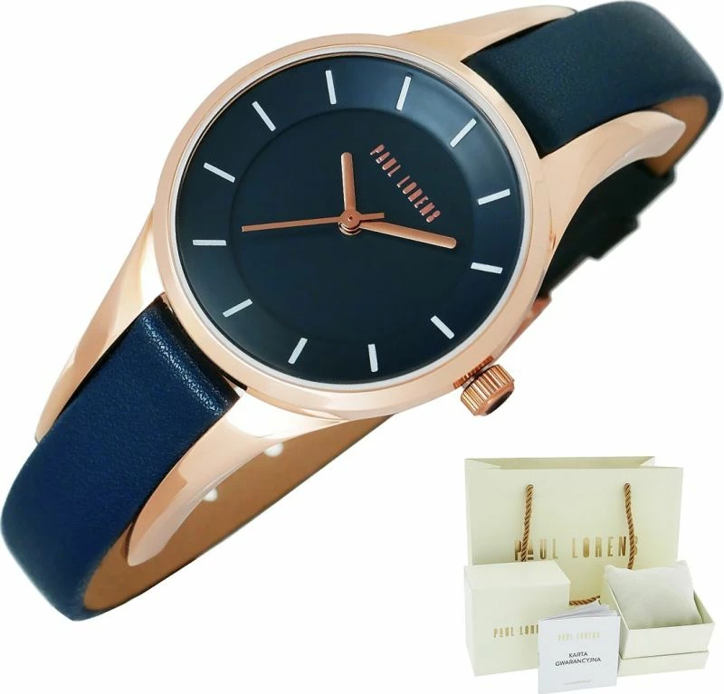 Orë dore për femra Paul Lorens, rozë e artë dhe kaltër