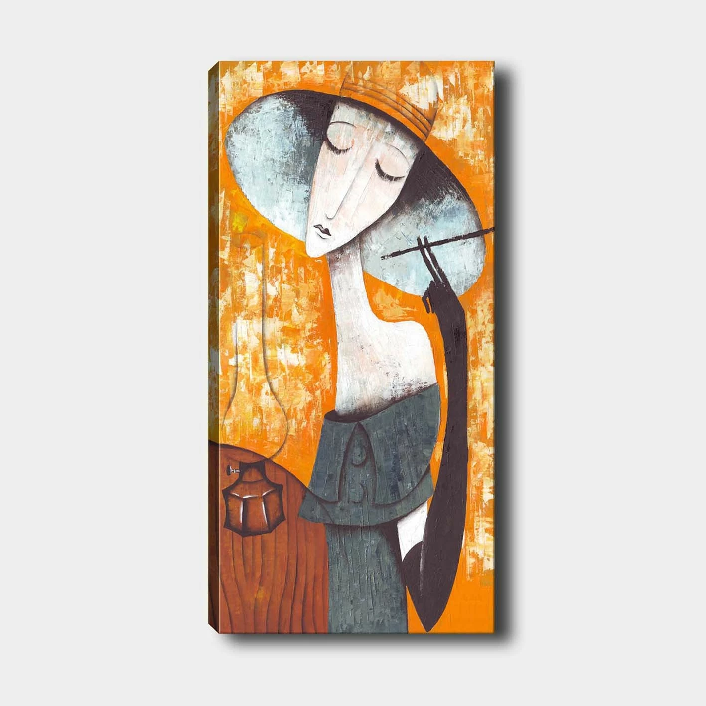 Pikturë dekorative në kanavacë, shumëngjyrëshe, DKY21398527_3080, 30x80cm