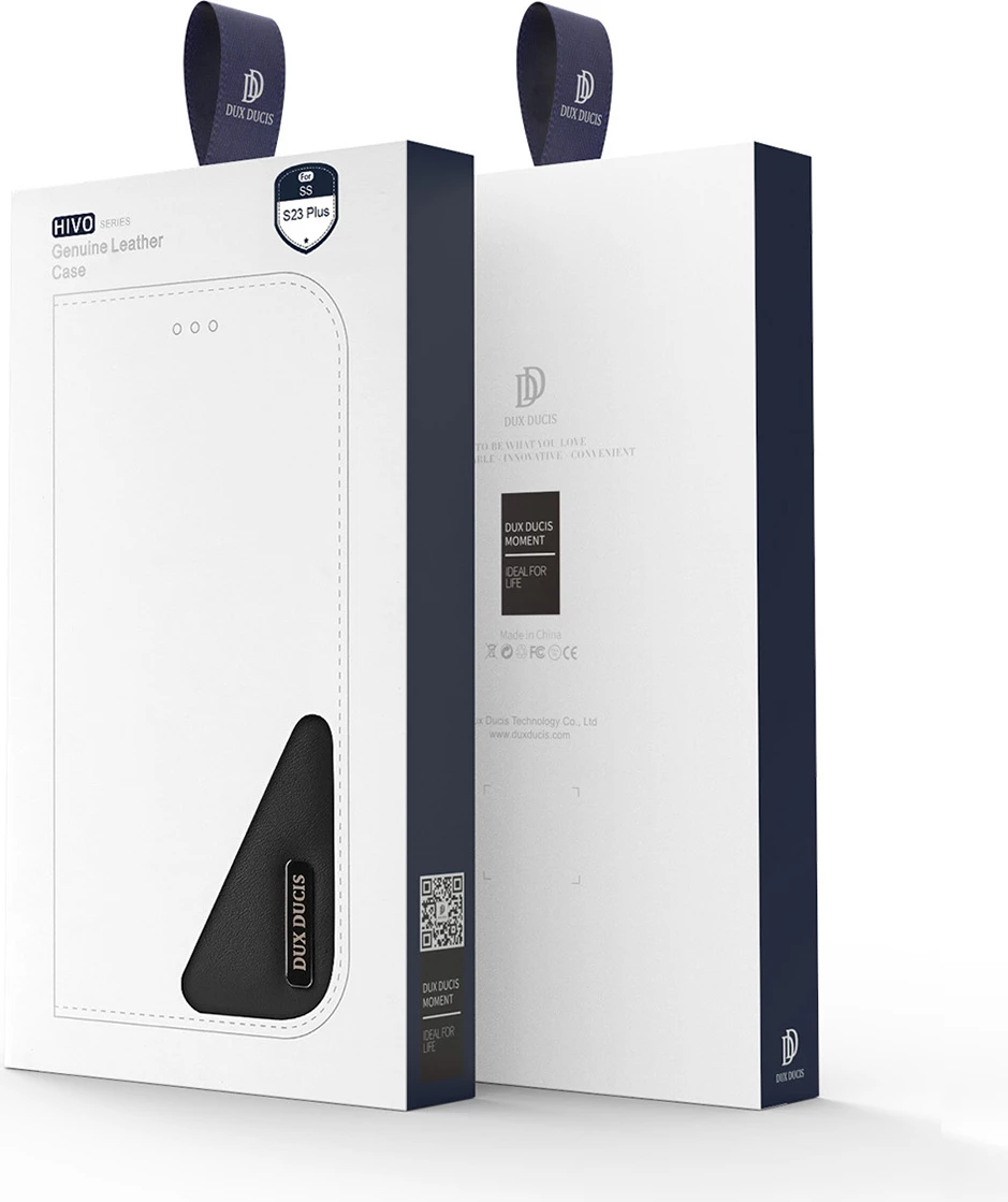 Mbështjellës Dux Ducis Hivo për Samsung Galaxy S23+, me kapak, portofol, RFID blocker, i zi