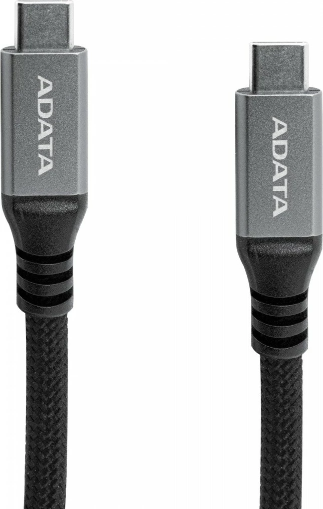 Kabllo USB-C në USB-C magnetike, Adata, CACCU3-100W-100AN-BK, USB 3.2 Gen 2 10Gbps PD 100W 1m, e zezë