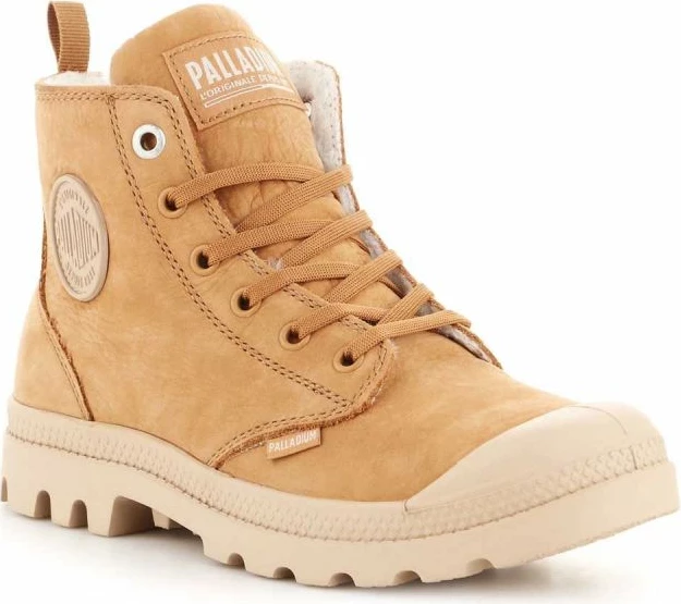 Çizme Palladium Pampa Hi Zip WL për femra, ngjyrë kafe