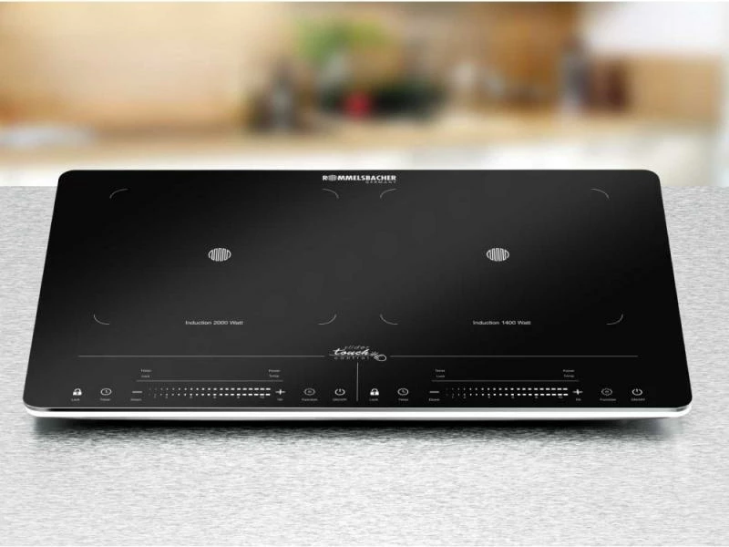 Pllakë gatimi me induksion, Rommelsbacher, CT 3420/IN, portative me kontroll me prekje, e zezë