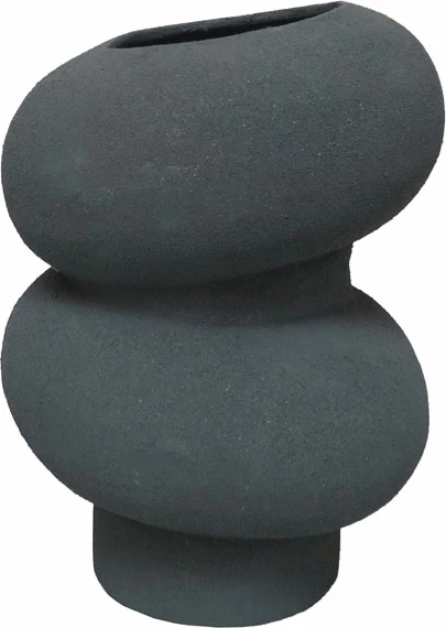 Vazo DANEET, alumin, gri, 17x17x23cm