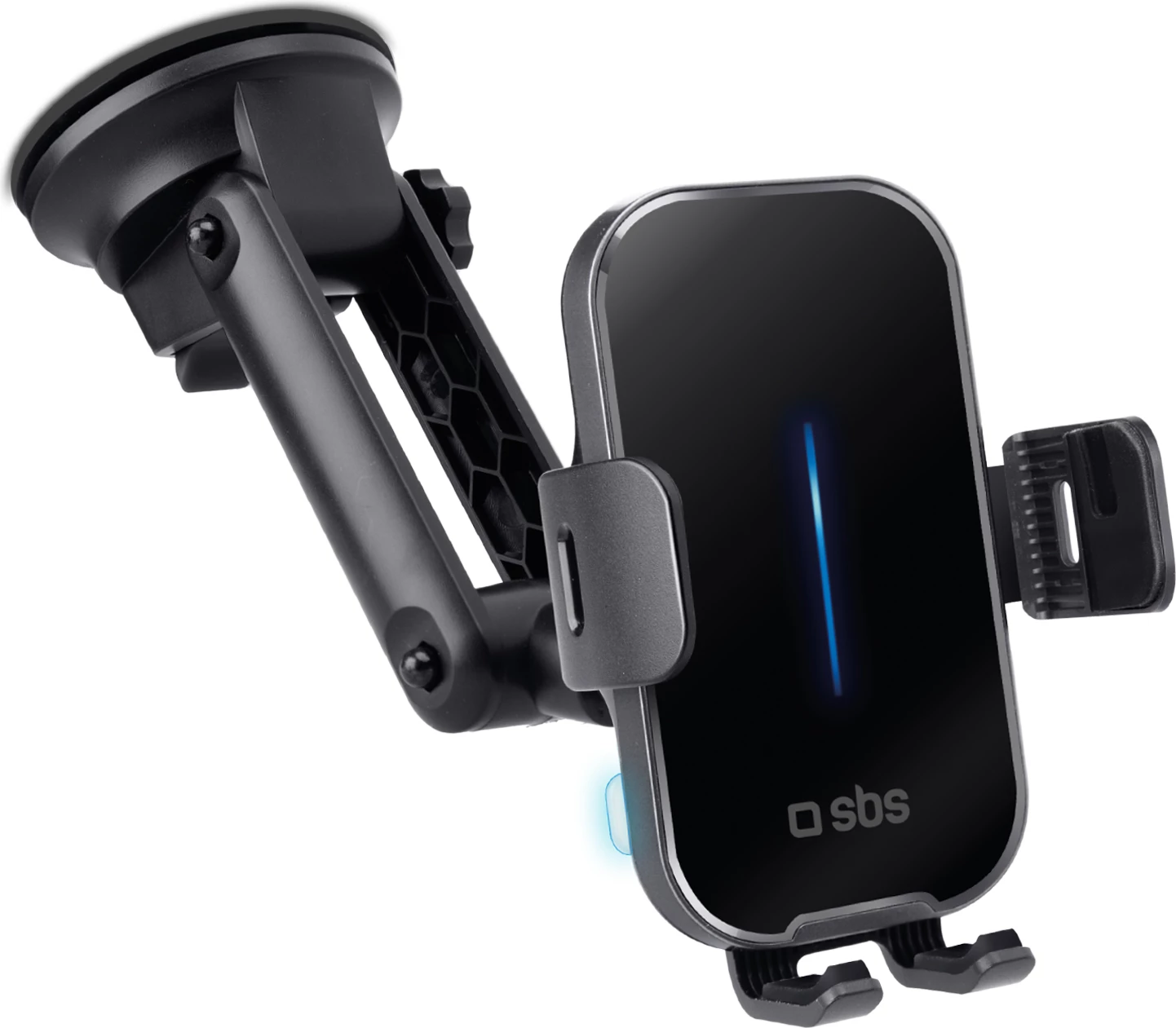 Mbajtës telefoni me karikim wireless SBS TESUPEXTWIR15W, 15W, i zi