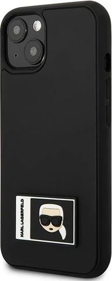 Mbështjellës Karl Lagerfeld KLHCP13M3DKPK për iPhone 13, 6.1", Ikonik Patch, i zi