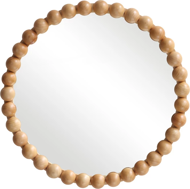 Pasqyrë muri Specio, dru natyral, Φ60x4.5cm