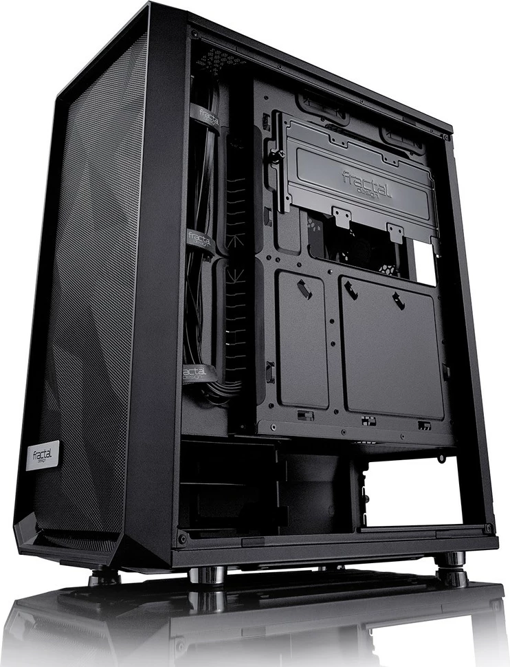Kasë Fractal Design Meshify C Solid Side, ATX, ITX, Micro ATX, e zezë