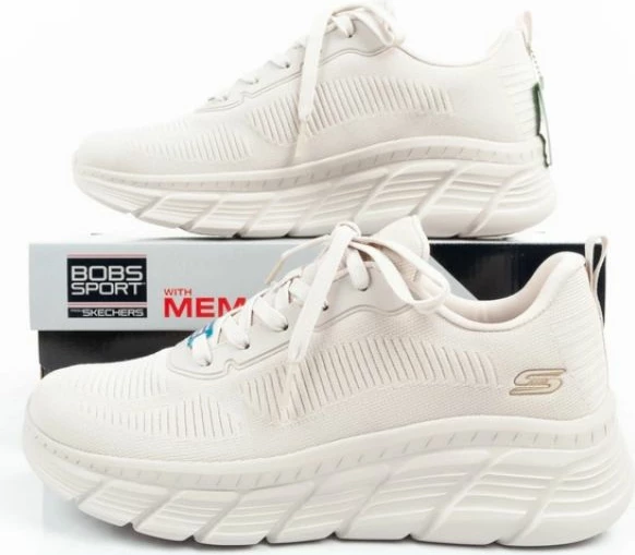 Atlete për femra Skechers, bezhë