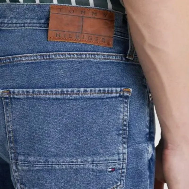 Pantallona Tommy Hilfiger për meshkuj, të kaltra