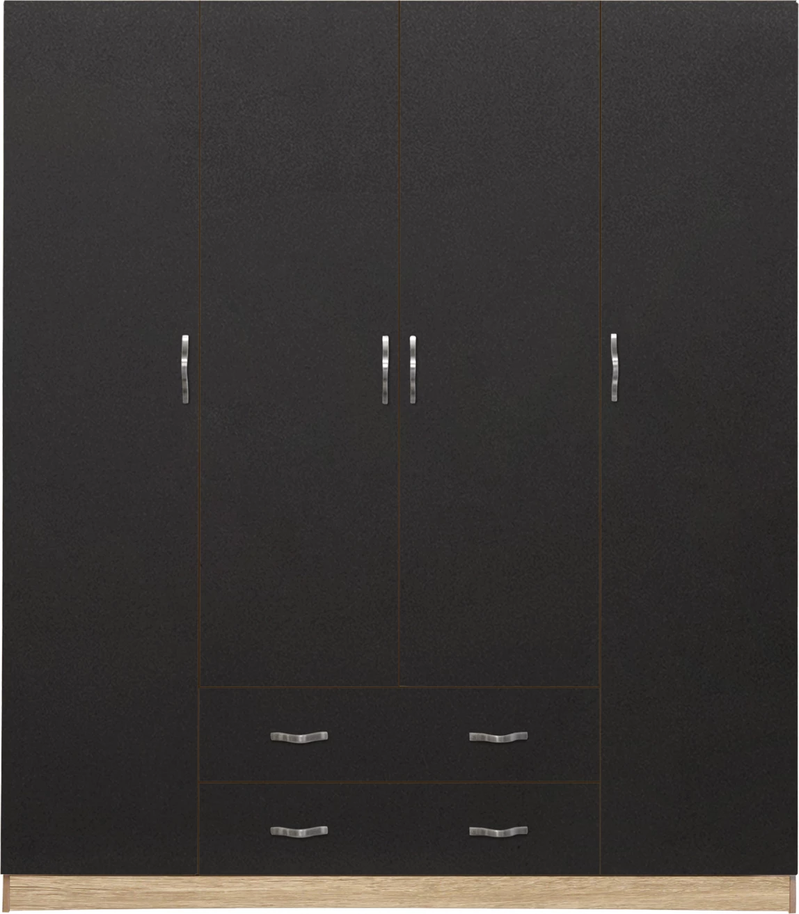 Dollap 4 dyer me 2 sirtarë 200Χ56Χ180Hcm. FH353.04 Sonama-Gri