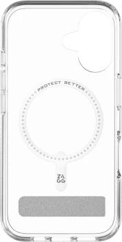 Mbështjellës Zagg Crystal Palace Snap Kickstand për iPhone 16, Transparent