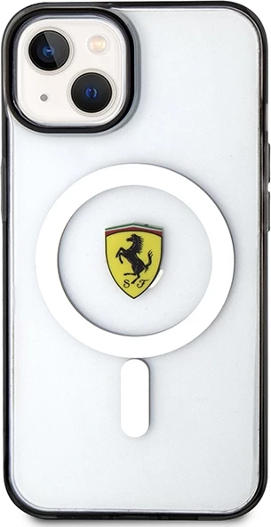 Mbështjellës Ferrari FEHMP14SURKT për iPhone 14 6.1", transparent, MagSafe