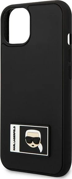 Mbështjellës Karl Lagerfeld KLHCP13M3DKPK për iPhone 13, 6.1", Ikonik Patch, i zi