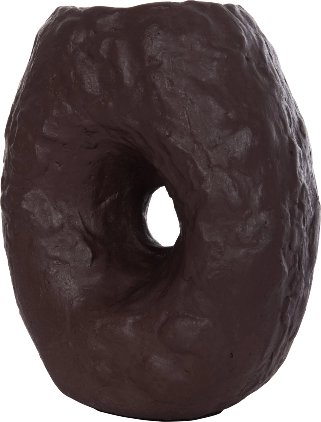 Vazo dekorative tavoline NAMENTIS, terrakotë, ngjyrë çokollate, FH4673.07S, 22x13x28cm