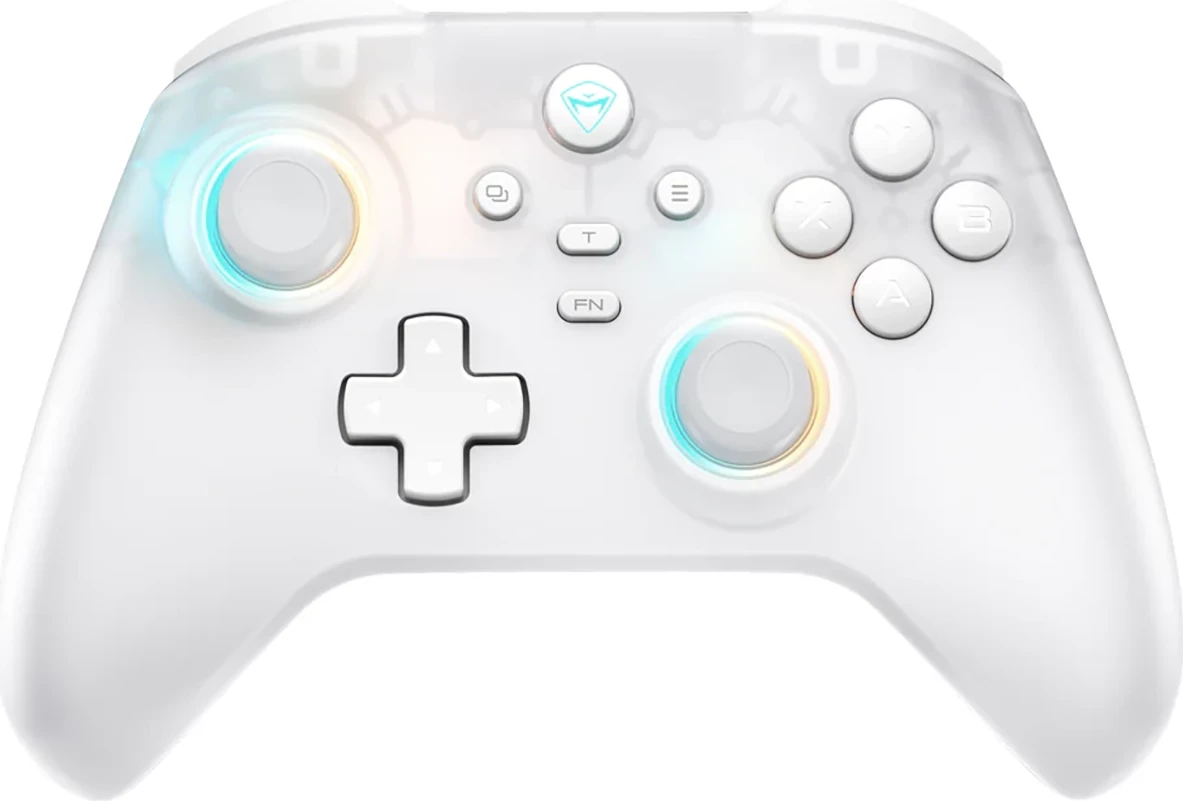 Kontroller lojërash wireless Machenike G3 V2 G320, 2.4G + me kabllo, bateri 600mAh, i bardhë