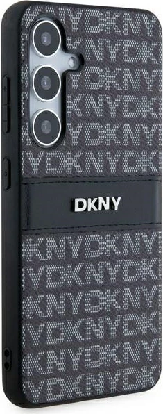 Mbështjellës DKNY Mono Stripe & Metal Logo për Samsung Galaxy S24, i zi
