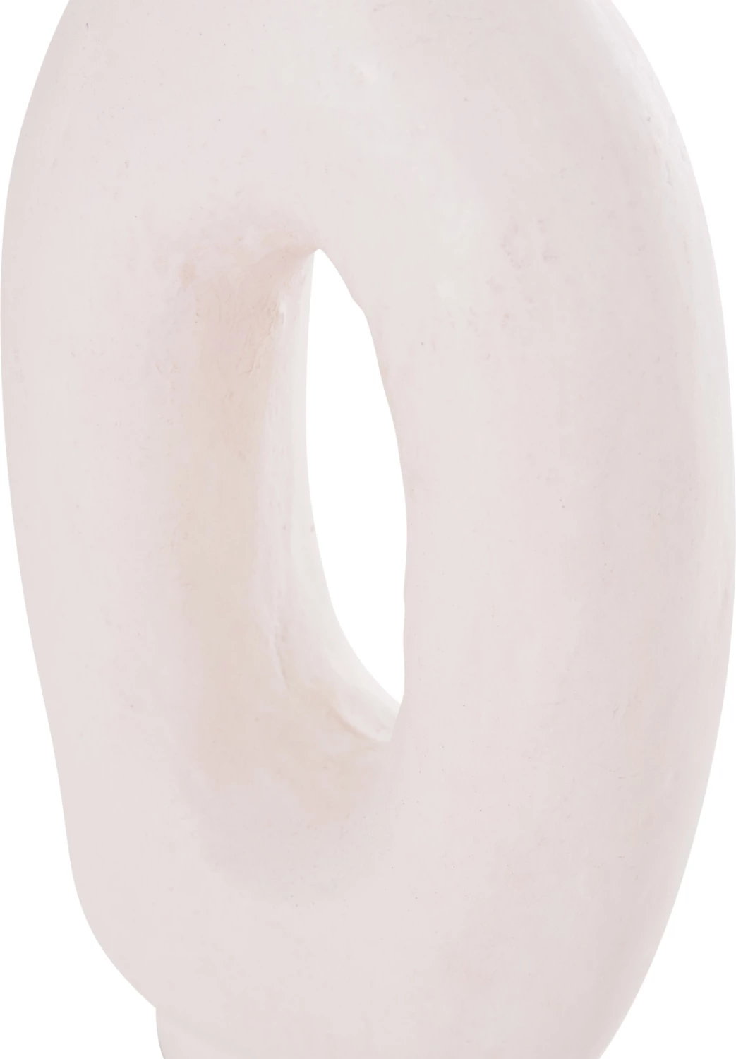 Vazo dekorative CLAYVON, terrakotë, ngjyrë e bardhë, 10x5x21cm