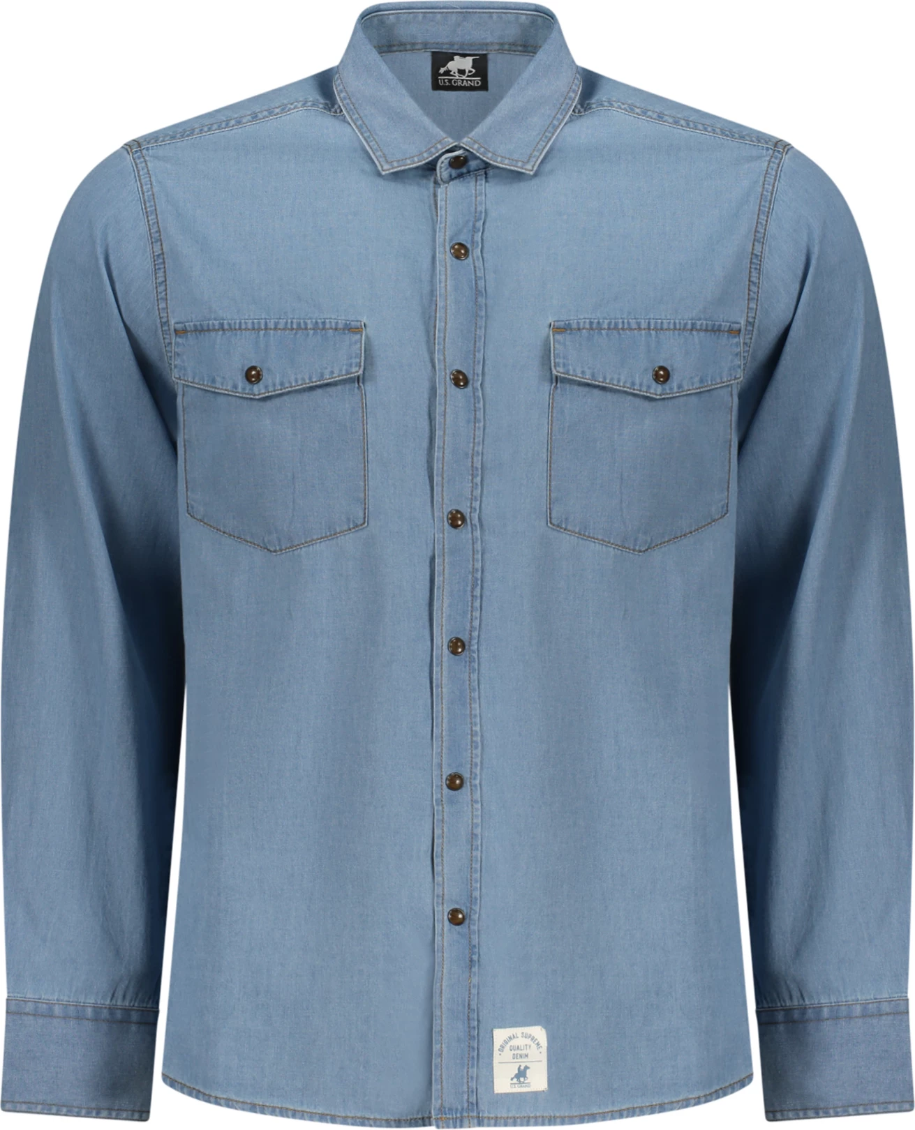 Këmishë për meshkuj US GRAND, e kaltër