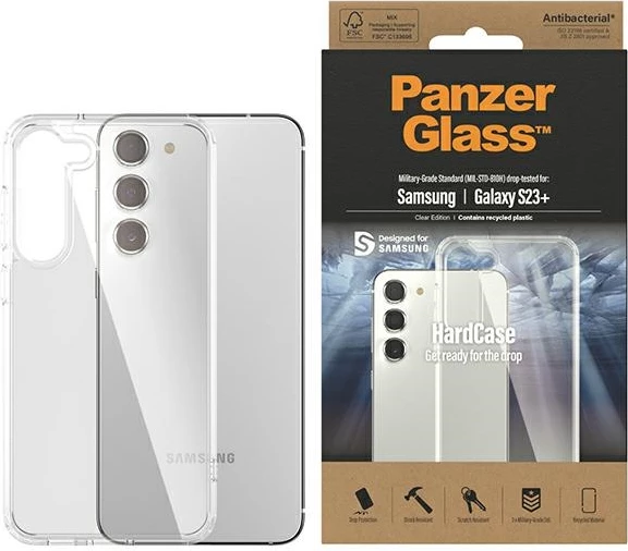 Mbështjellës PanzerGlass ClearCase për Samsung Galaxy S23+, transparent