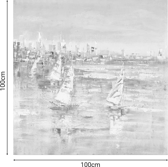 Pikturë muri në kanavacë, Watery Inart, 100x3x100cm