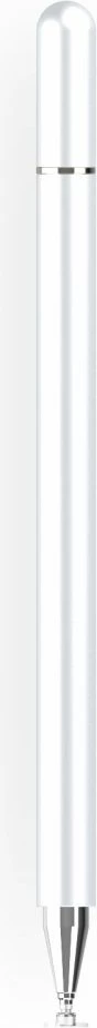 Stylus Tech-Protect Charm, për tabletë/smartphone, Bardhë/Argjendtë