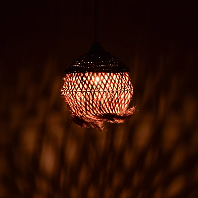 Llambë tavani Fiorine Inart abaca ngjyrë natyrale D55x70cm