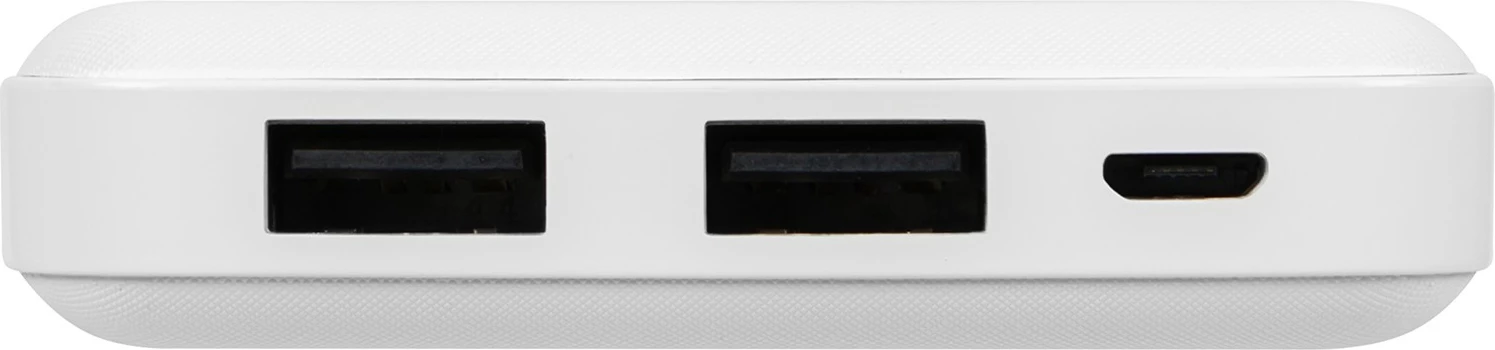 Power bank, BLOW, PB10A, 10000 mAh 2x USB (1A+2.1A) micro-USB hyrje, LED tregues, White, me kabllo micro USB