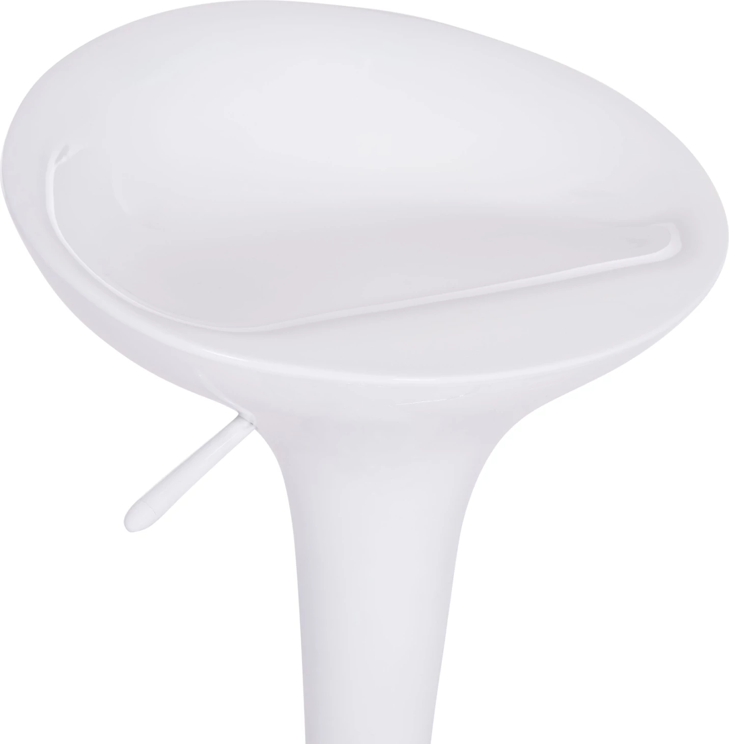 Karrige për bar rrotulluese DAISY, ABS e bardhë, 44x38x85cm, set prej 2 copësh