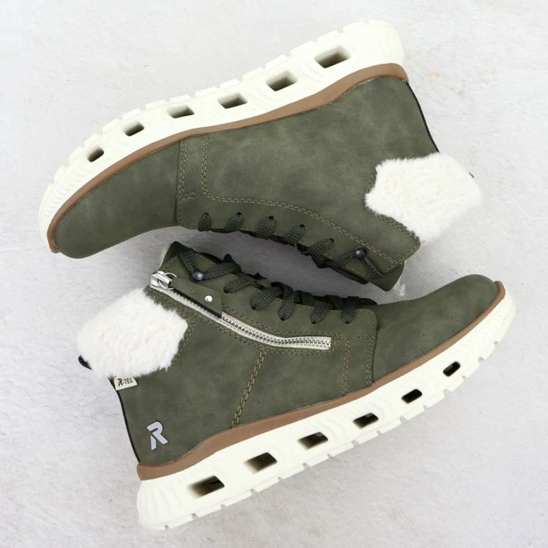 Çizme hiking për femra Rieker, të gjelbra