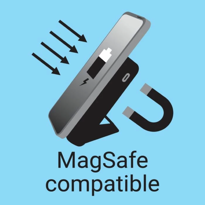 Powerbank Sandberg Magnet Wireless 420-94 10000 mAh, Qi/MagSafe, USB-C PD, USB-A, i zi, set me kabllo USB-C