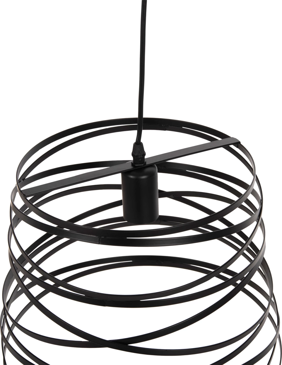 Llambë varëse tavani, kapak cilindrik, FH4129, ngjyrë e zezë, 22-33x130H cm