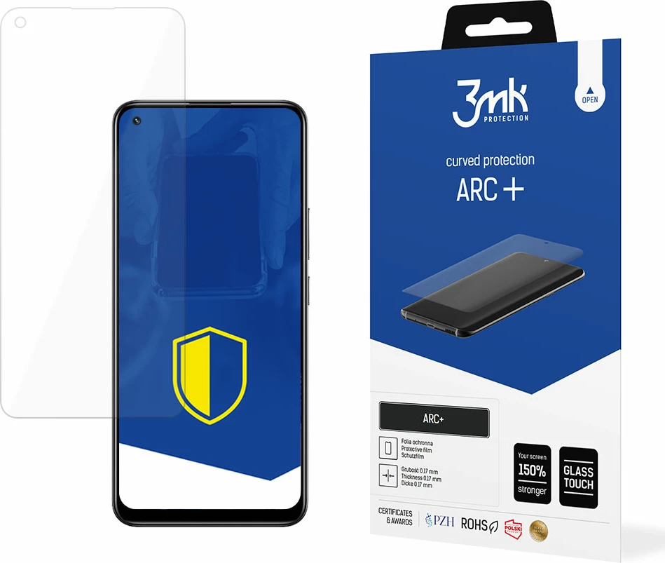 Folje mbrojtëse 3mk ARC+ për Realme 8 Pro, TPU
