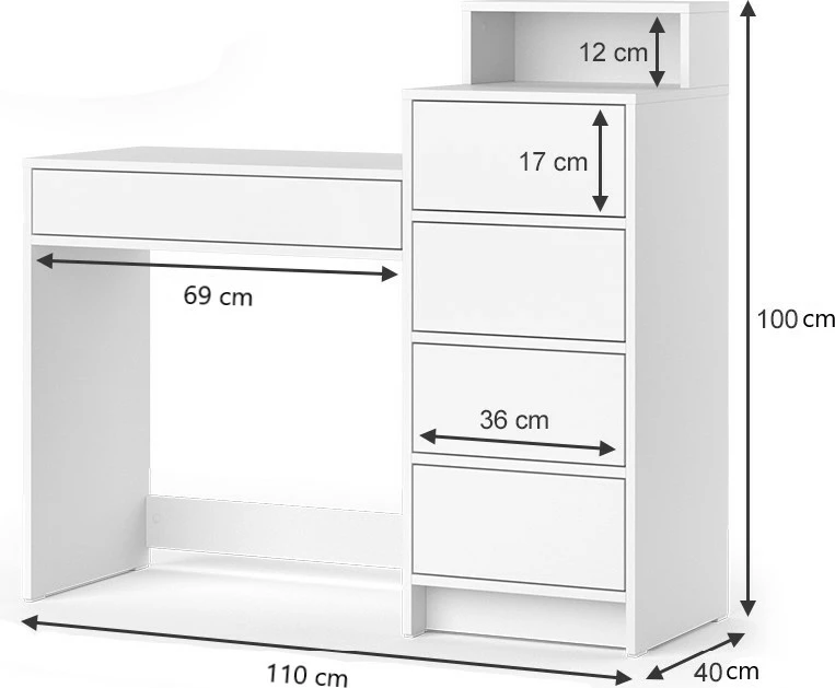 Tavolinë grimi Hilda