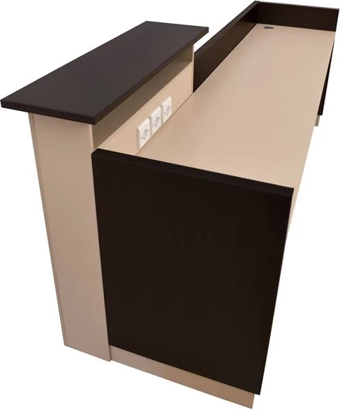 Zyrë pritjeje 240x82 wenge/bezh FH2068.01 240x82x105cm