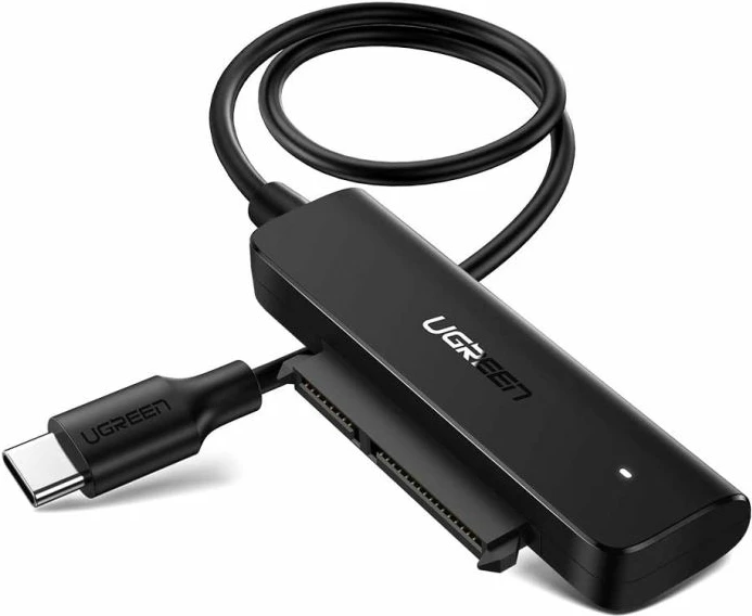 Adapter USB-C 3.1 Gen1 në SATA UGREEN 70610 për 2.5\" HDD/SSD, 50cm, i zi, në kuti