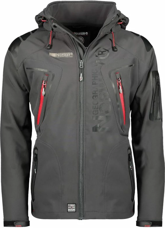 Jakne për meshkuj Geographical Norway, të hirtë