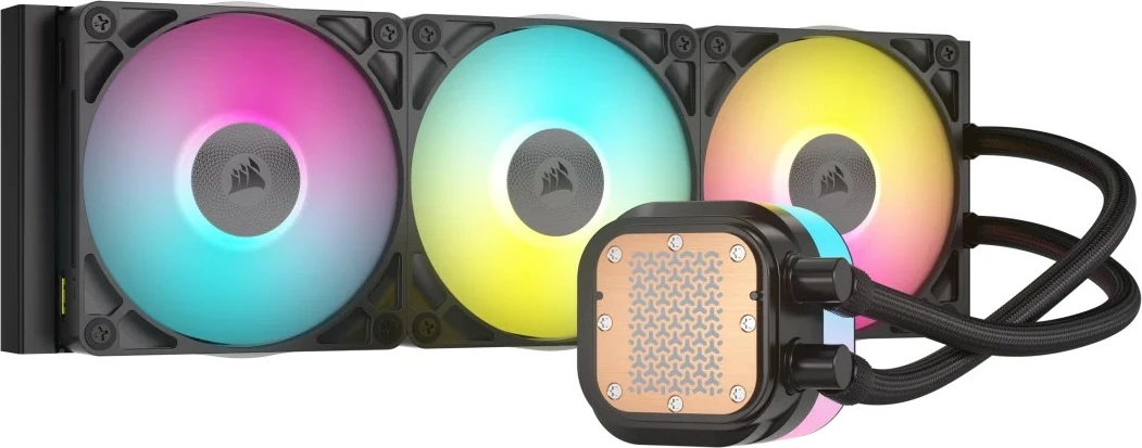 Ftohës procesori Corsair iCUE LINK TITAN 360 RX RGB AIO, 360mm, me tre ventilatorë RGB