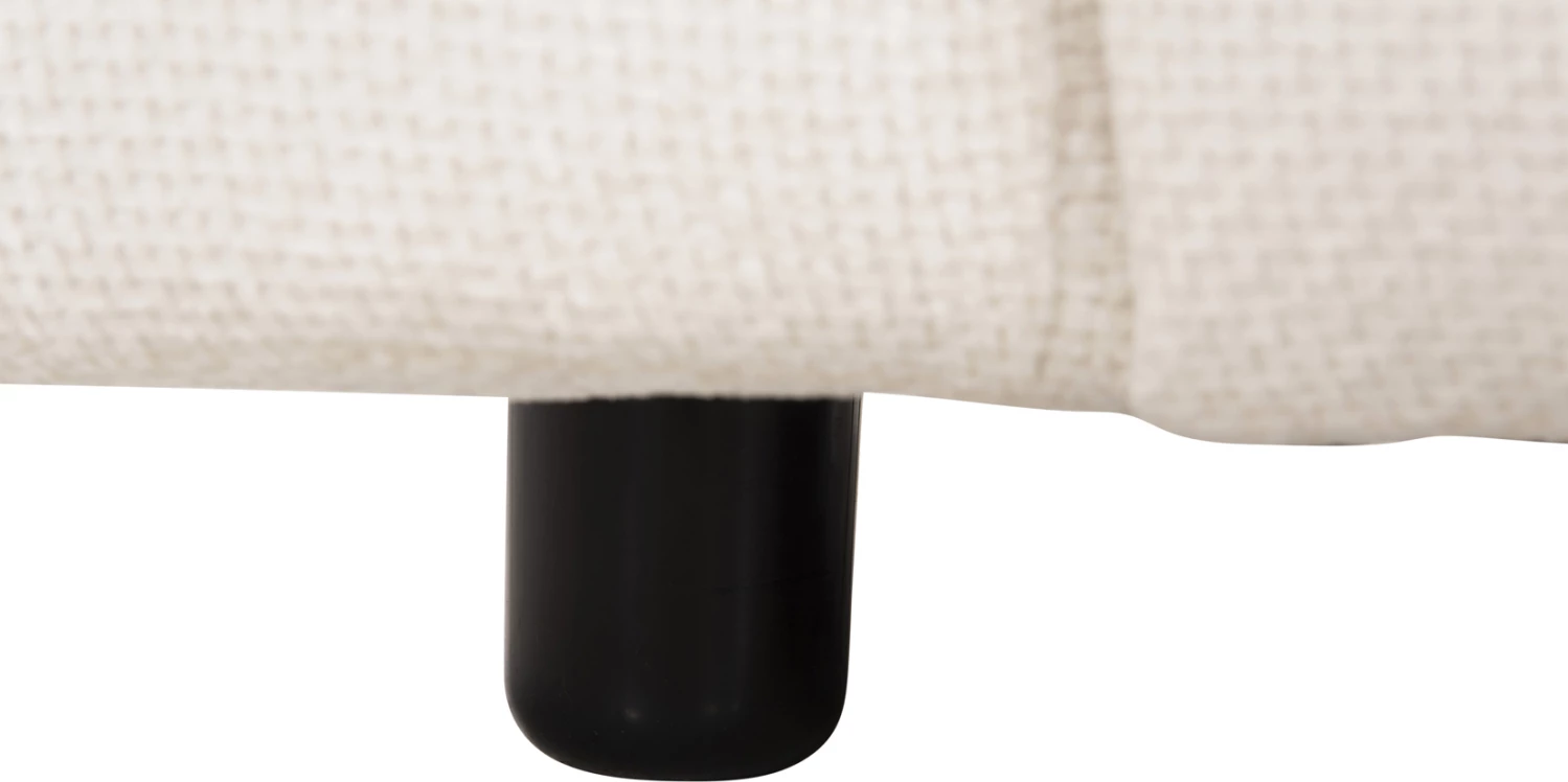 Këndi i divanit BRICKEN FH3275.02L, pëlhurë e bardhë, 110-282x98-160x72H cm