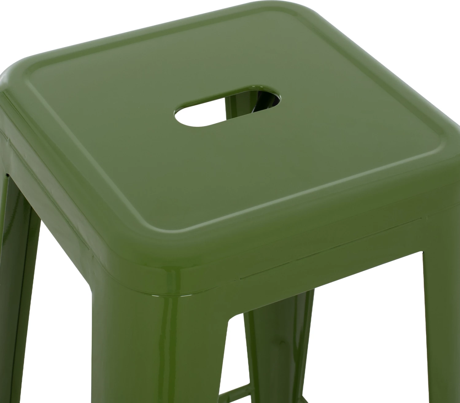 Karrige për bar metalike Melita, ngjyrë ulliri e lehtë, FH8642.13, 43x43x78 cm