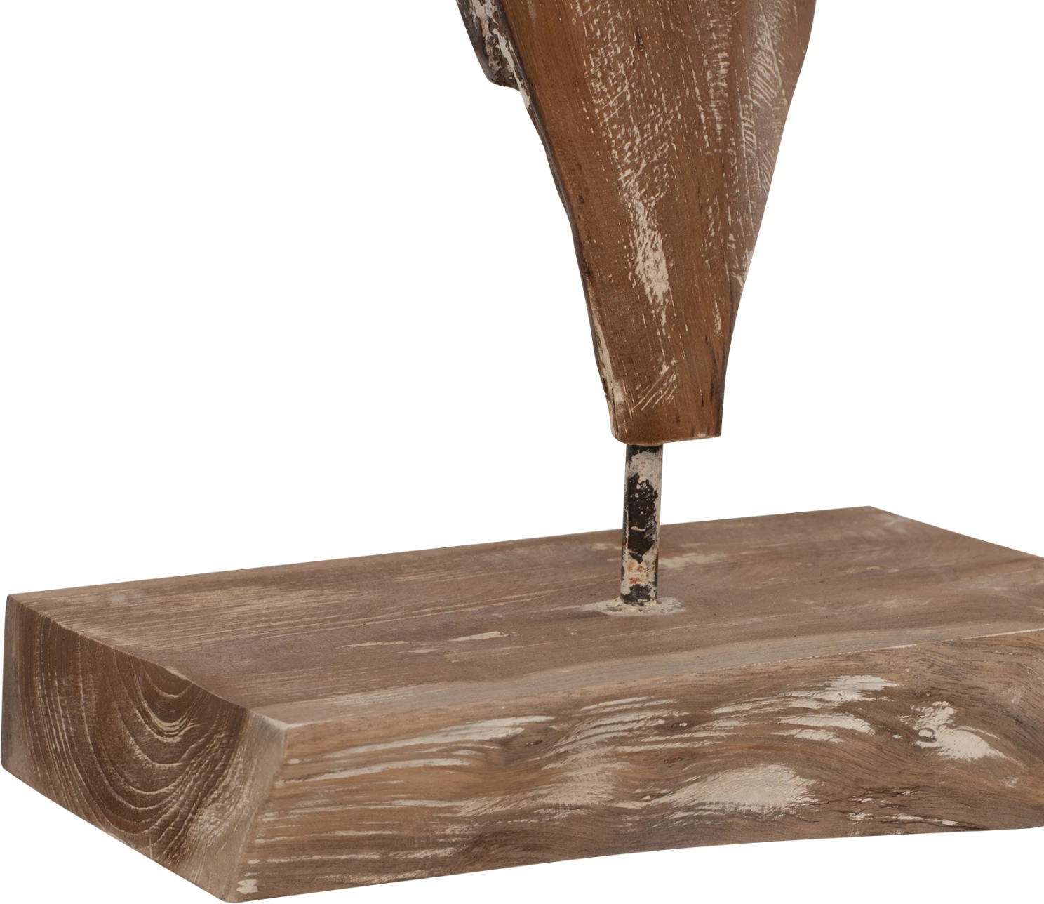 Dekor tavoline FH7715 dru tik i fortë, ngjyrë e bardhë, 26x16x70H