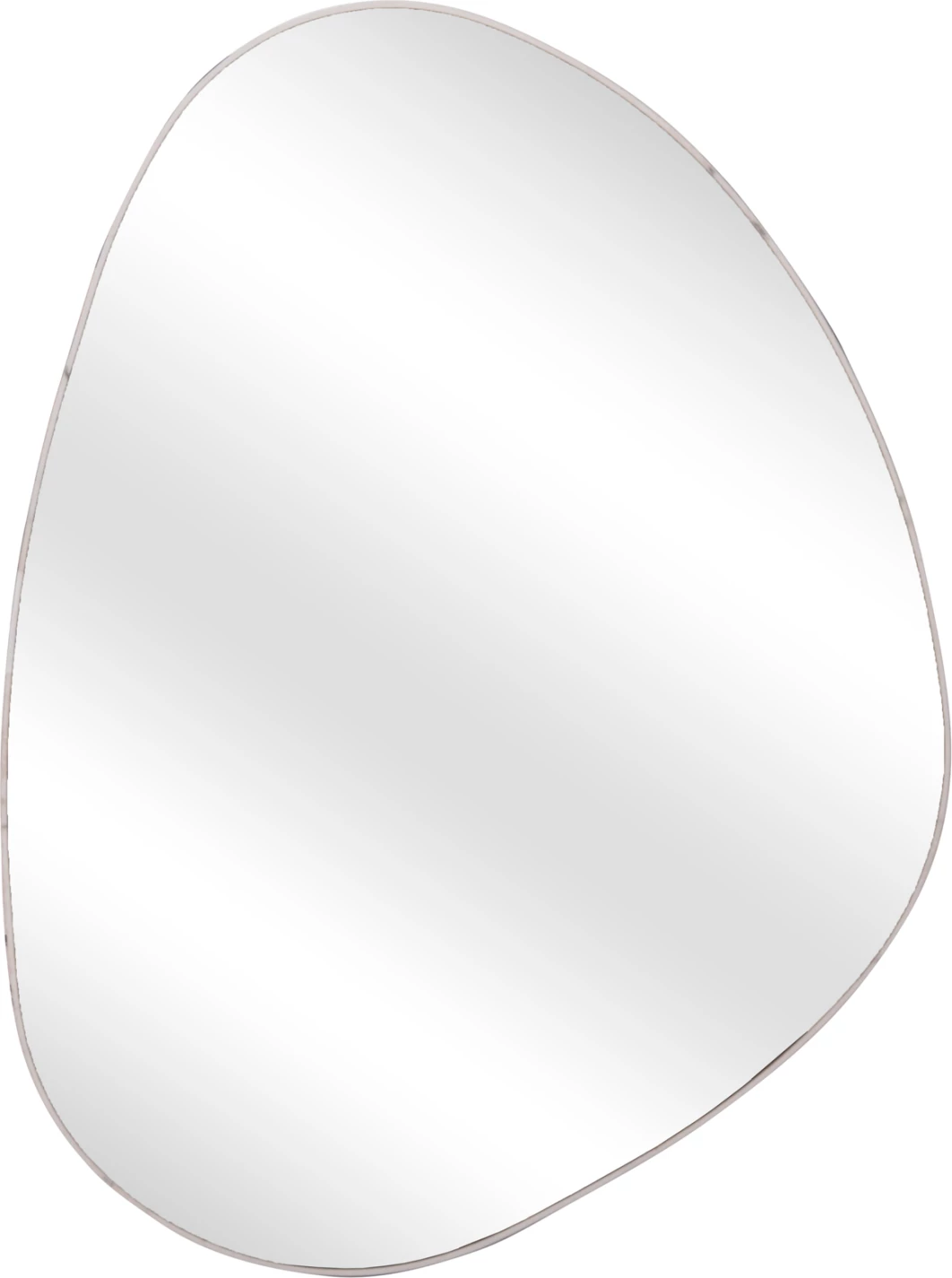 Pasqyrë muri e parregullt, kornizë MDF, ngjyrë mermeri të bardhë, FH4487.05, 60x80 cm