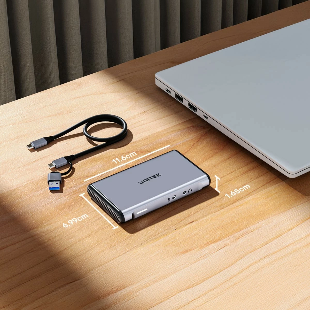 Kartelë kapje video Unitek 4K@60Hz, ngjyrë gri